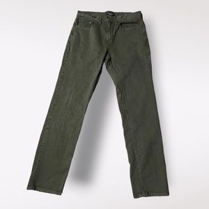 Men's Flag & Anthem 32/34 Green Nashville Straight Premium Denim Jeans